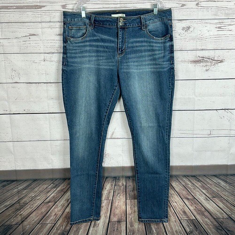 Daytrip Jeans Womens Blue 36 Mila Skinny Midrise Stretch Relaxed‎ Comfort